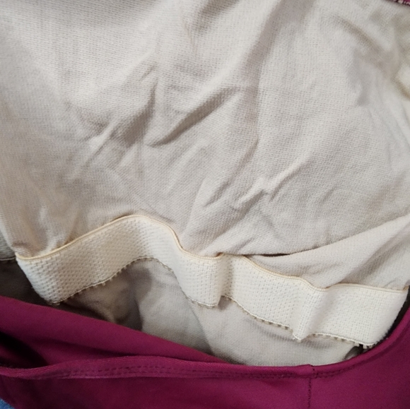 L.L.Bean Swimsuit & Shorts Set Small One Piece Mauve Beach Swim B900 - Picture 11 of 13